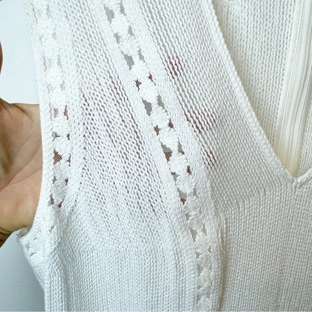 Kobi Halperin | Amani Fringe Hem Dress in White - Picture 5 of 8